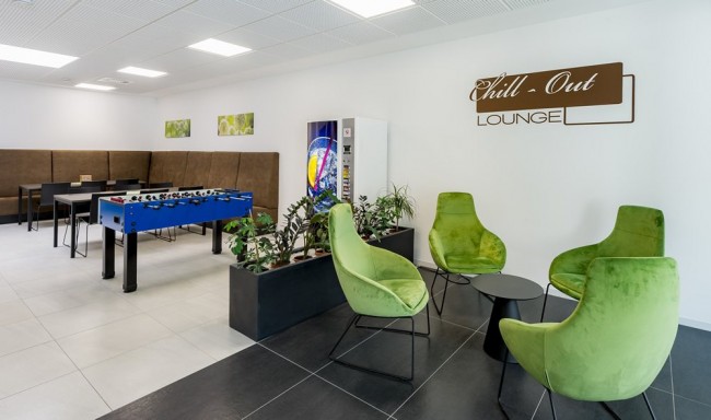 Gemütliche Lounge für die Mitarbeiter
