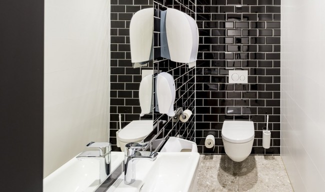 Moderne WC Anlagen